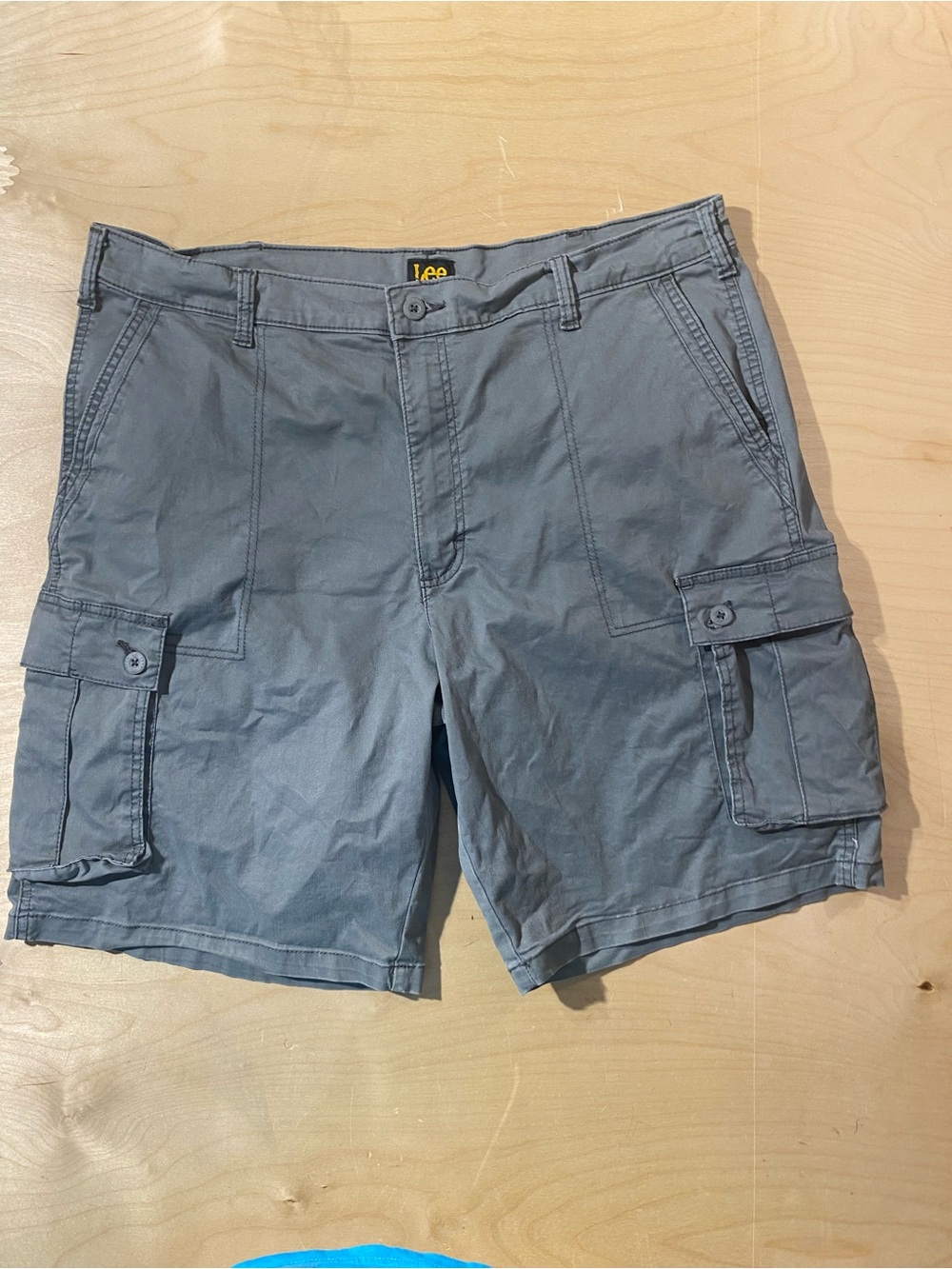 Lee Men's Grey Cargo Shorts 40 ( Z)